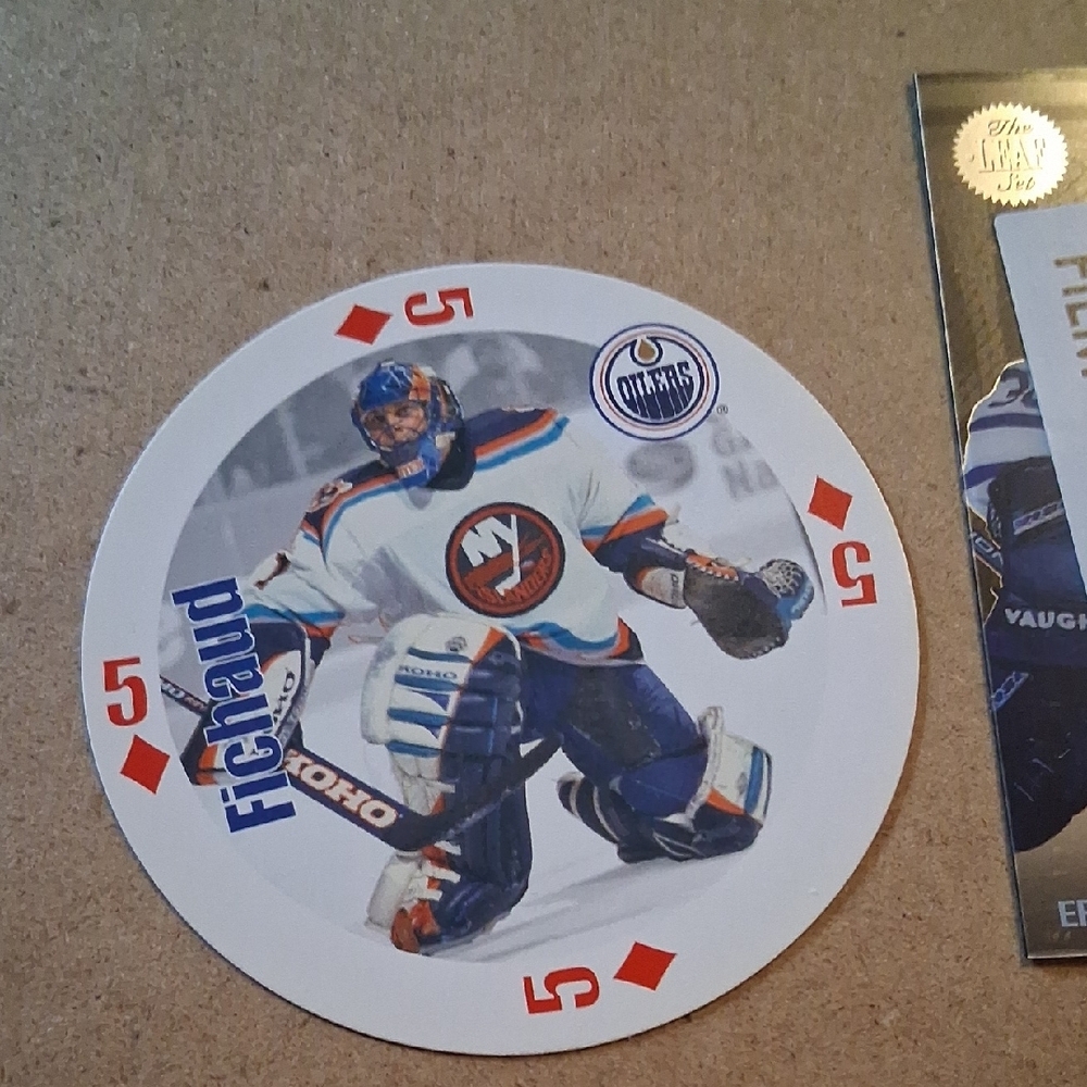 Eric Fichaud NHL Hockey Cards - Blue, White